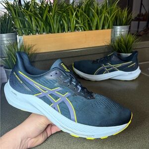 ASICS GT 2000 12 Blue Grey Running Shoes Men’s Size 14 Retail $175
